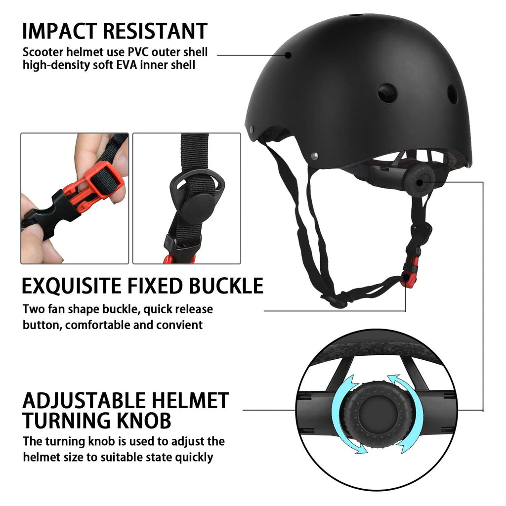 WayEee Kids Bike Helmet Set Skateboard Knee Pads, Helmet Pad Set Protective Gear Set, Adjustable for Girls Kids 3-10 Helmet Elbo