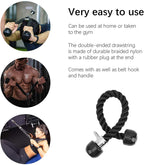 Morwealth Cable Pulley System, Lat Pull Down Weight Pulley System Gym Fitness Diy Loading Pin Weight Lifting Triceps Rope Workou