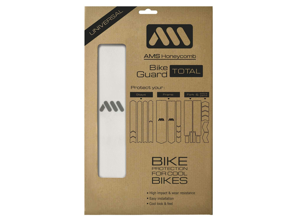 Complete Bike Frame Protection System - 25 Pieces Clear Honeycomb Pvc, Universal Fit, Impact-Resistant, Easy Install