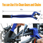 Qeeheng 10Pcs Bike Cleaning Kit, Bicycle Clean Brush Tool Including Chain Cleaner For Cycling,Bike Chain Cleaner Brush Suitable