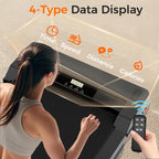 Walking Pad Treadmill, 3.0Hp Walking Pad With Handle Bar, Foldable Treadmills For Home Office, Running Machine With Led Display