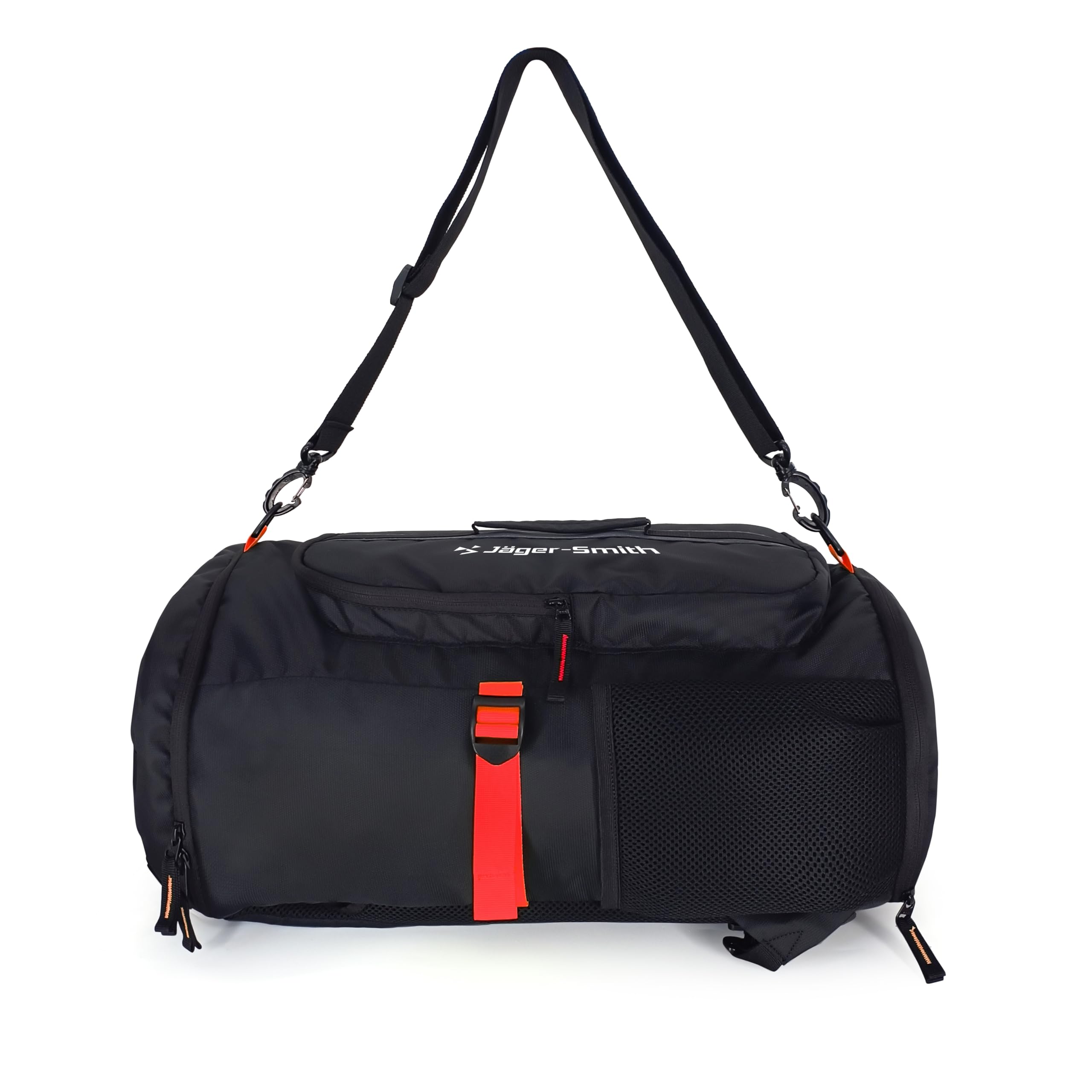 JagerSmith Jsgb801(Black,Red) Unisex Gym Bag/Duffle Bag With Shoe Compartment