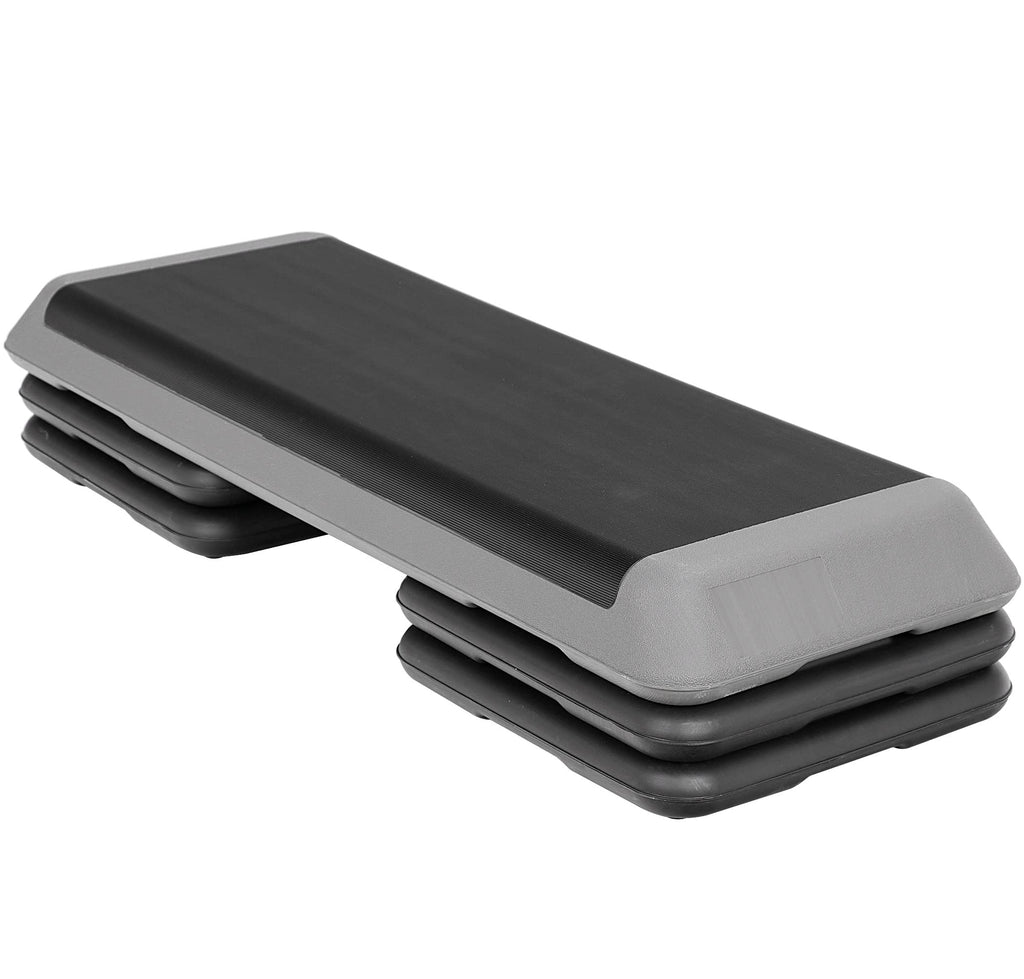 Zeny 43'' Exercise Aerobic Step Platform Adjustable Fitness Stepper With 4 Detachable Risers Fitness Workout Stepper For Home Gy