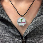 Giggle Golf Bling Golf Ball Marker With A Magnetic Pendant Necklace For Women (Golfaholic)