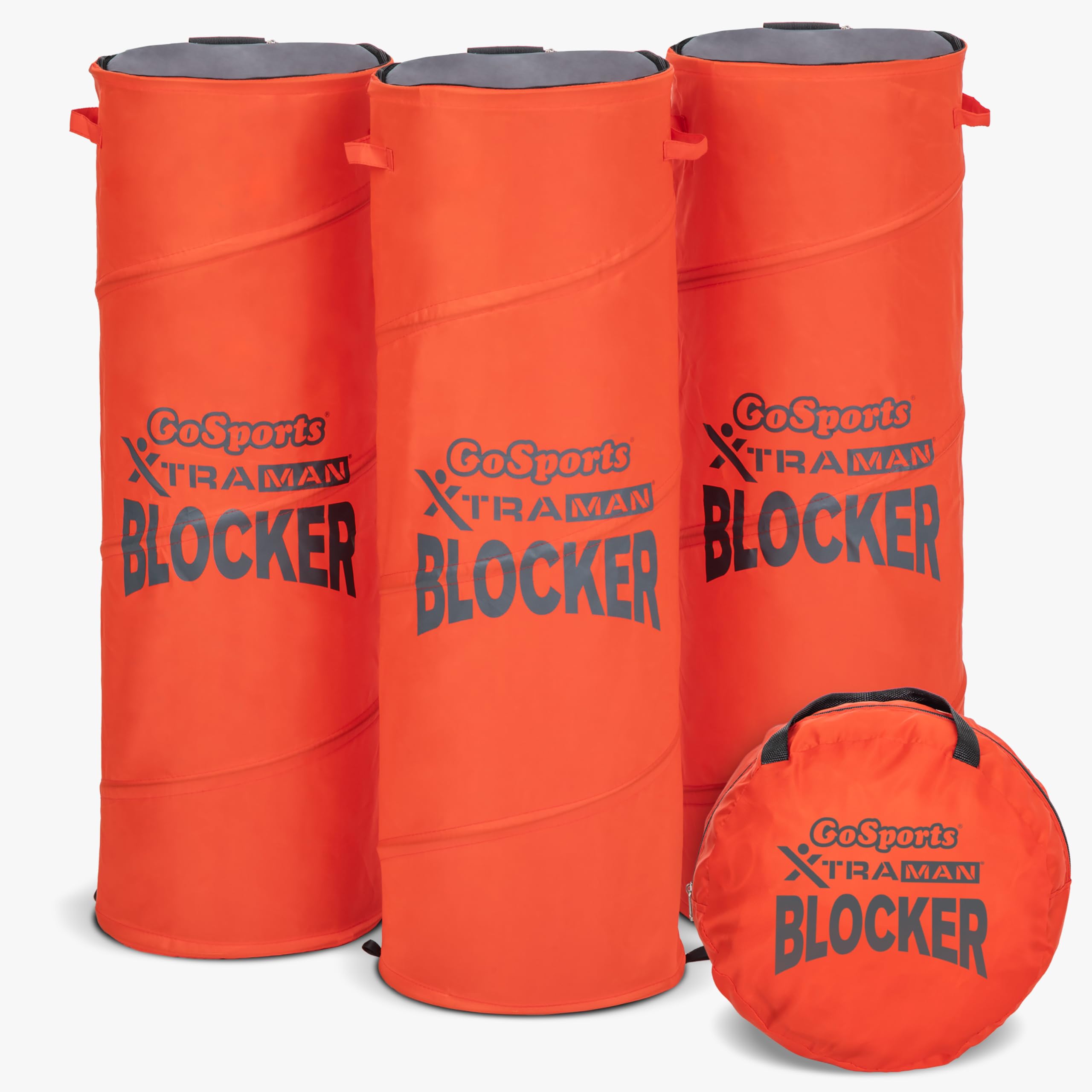 GoSports XTRAMAN Blocker Pop-Up Defenders 3 Pack - Regular Size Multi-Sport Blocking Dummy - Training Equipment for Basketball, 