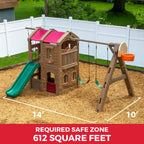 Step2 Naturally Playful Adventure Lodge Swing Set and Play Center