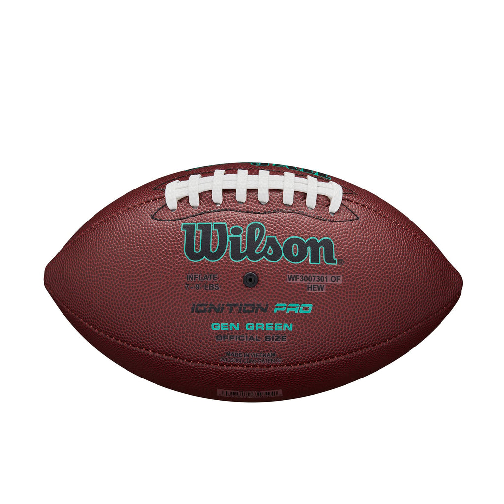 Wilson Nfl Ignition Gen Green Football - Brown, Peewee Size