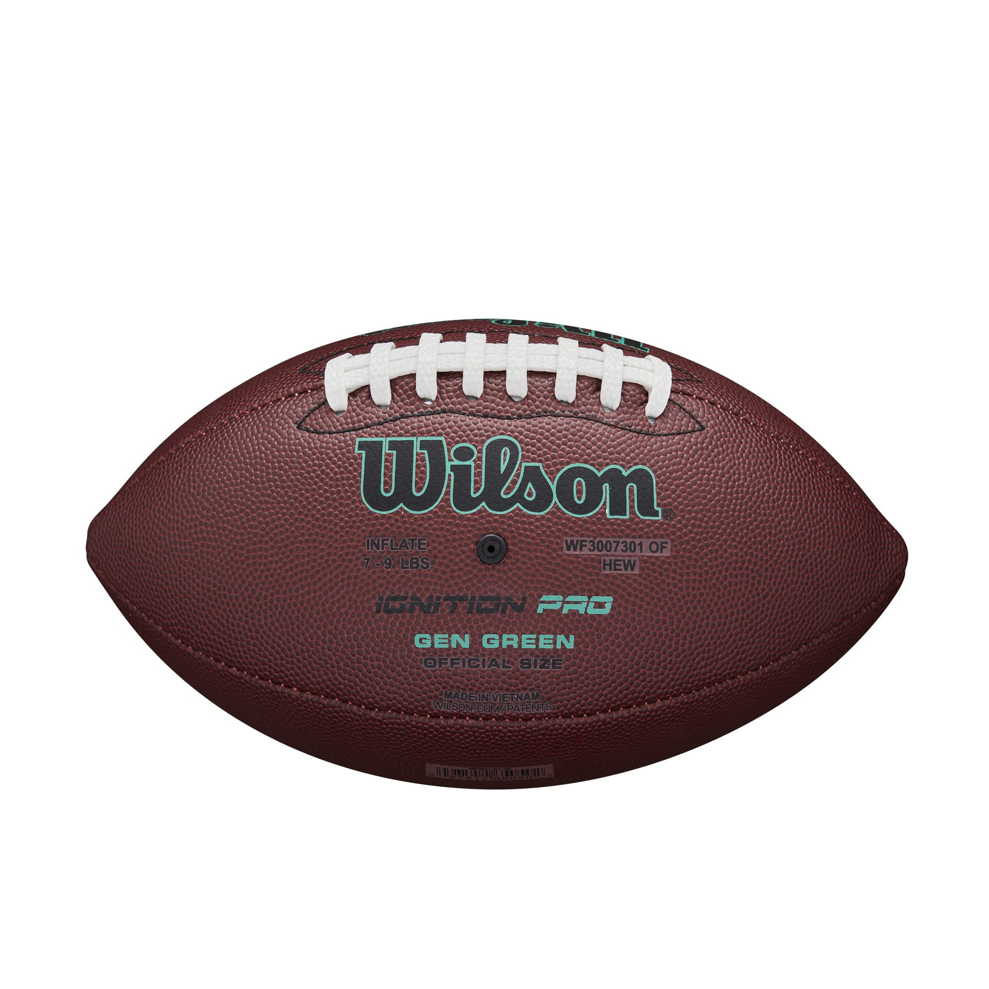 Wilson Nfl Ignition Gen Green Football - Brown, Peewee Size