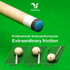 VIBRANTIA Pro Pool Cue Chalk, Tournament Standard Billiard Chalk, 12 Cubes/Box with Travel Storage Box,Low Dust, Super Dense, Su