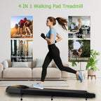 Cyclerade Walking Pad Treadmill, Portable, Remote Control, App Data Link, Compact Design For Home Office