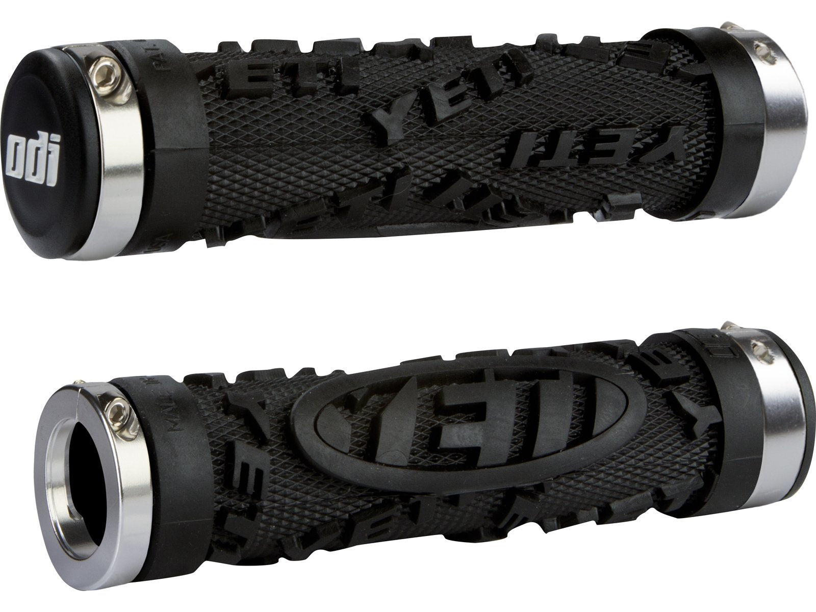 Odi Lock-On Bonus Mtn Yeti Hc Clamp Grip, 130Mm, Silver