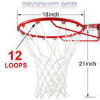 Lao Xue Basketball Net Outdoor,(7.16 Oz) Professional Heavy Duty Basketball Net Replacement,All Weather Anti Whip, Suitable For