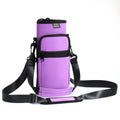 Nuovoware Water Bottle Carrier Bag, Bottle Pouch Holder, Adjustable Shoulder Hand Strap 2 Pocket Sling Neoprene Sleeve Sports Wa