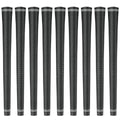 Karma Revolution 360 Golf Grips, Men Black Standard Size 9-Piece Golf Grip Set, No Alignment Grip, Easy Installation Replacement