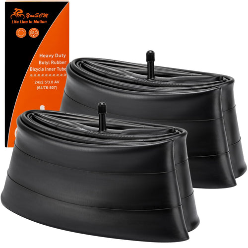 2-Pack 24 Fat Tire Tubes 24 X 2530 Av 32Mm Schrader Valve Compatible With 24 X 25 24 X 26 24 X 28 24 X 30 Bike Tire Tubes