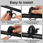 2 Pieces Bike Bell Adjustable Bike Ring Bell Aluminum Bike Ring Bicycle Bell Cycling Ringing Horn With Loud Sound Mini Bicycle B