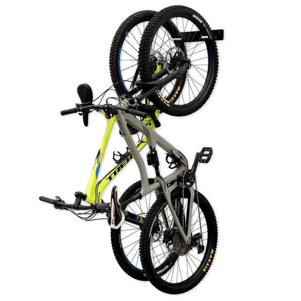 Storeyourboard Blat 2 Bike Vertical Wall Rack, Holds 2 Bikes, Home & Garage Mounted Storage Hooks, Heavy-Duty Solid Metal Max 10