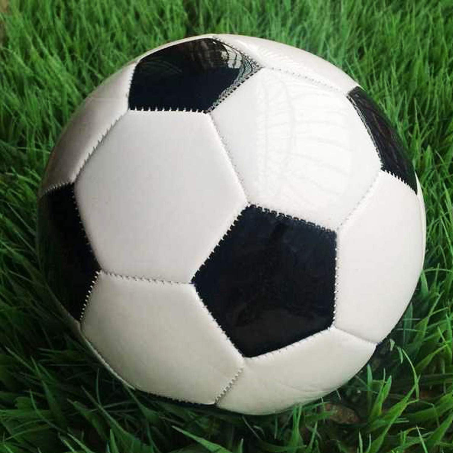 Spdtech Soccer Ball Size 2 Classic White Black Thicker Pu Tight Weaved Suitable For Kids Toddler Boy Trainning Practice Or Gift