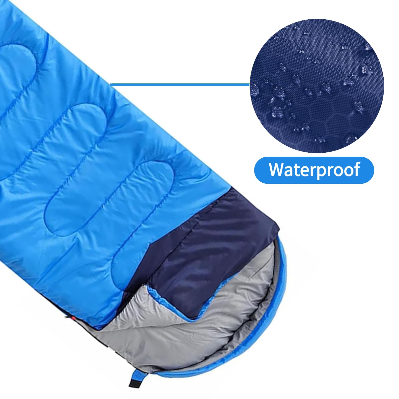 Orthomtex Sleeping Bags For Adults,Kids & Girls-Warm & Cold Weather Lightweight Waterproof Sleeping Bag Backpack,Great For 3Seas