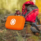 First Aid Kit Emergency Kit Camping Essentials Car-Home Orange First-Aid Bag - 277 Piece Emergency Supplies Hiking First Aid Kit