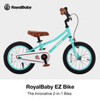 Royalbaby Terra Ez Kids Bike, Easy Learn Balancing To Biking, 14 Inch Balance & Pedal Bicycle, Instant Assembly Toddlers Boys Gi