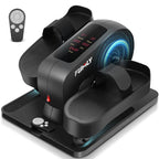 Funmily Under Desk Elliptical Machine With Large Lcd Display, Remote Control & Non-Slip Foot Straps - Quiet Magnetic Resistance,