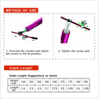 Purple Speed Jump Rope For Fitness - Adjustable Skipping Rope- Tangle-Free-360