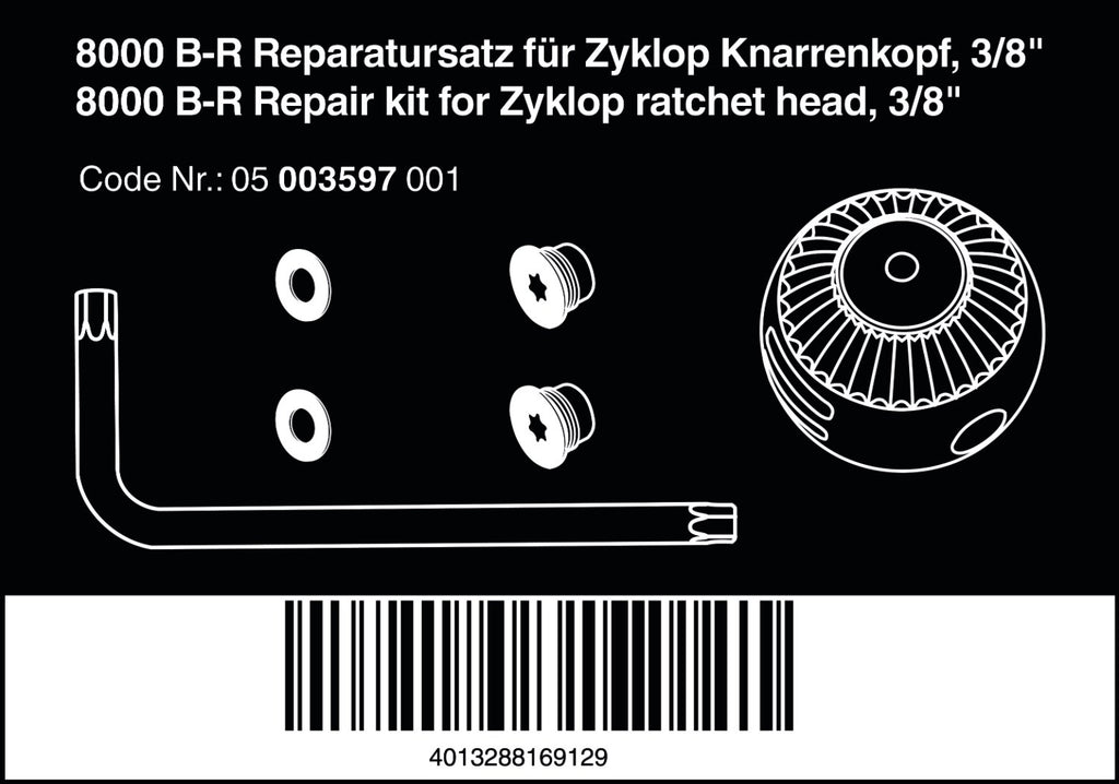 8000 B-R Repair-Kit Speed 3/8''