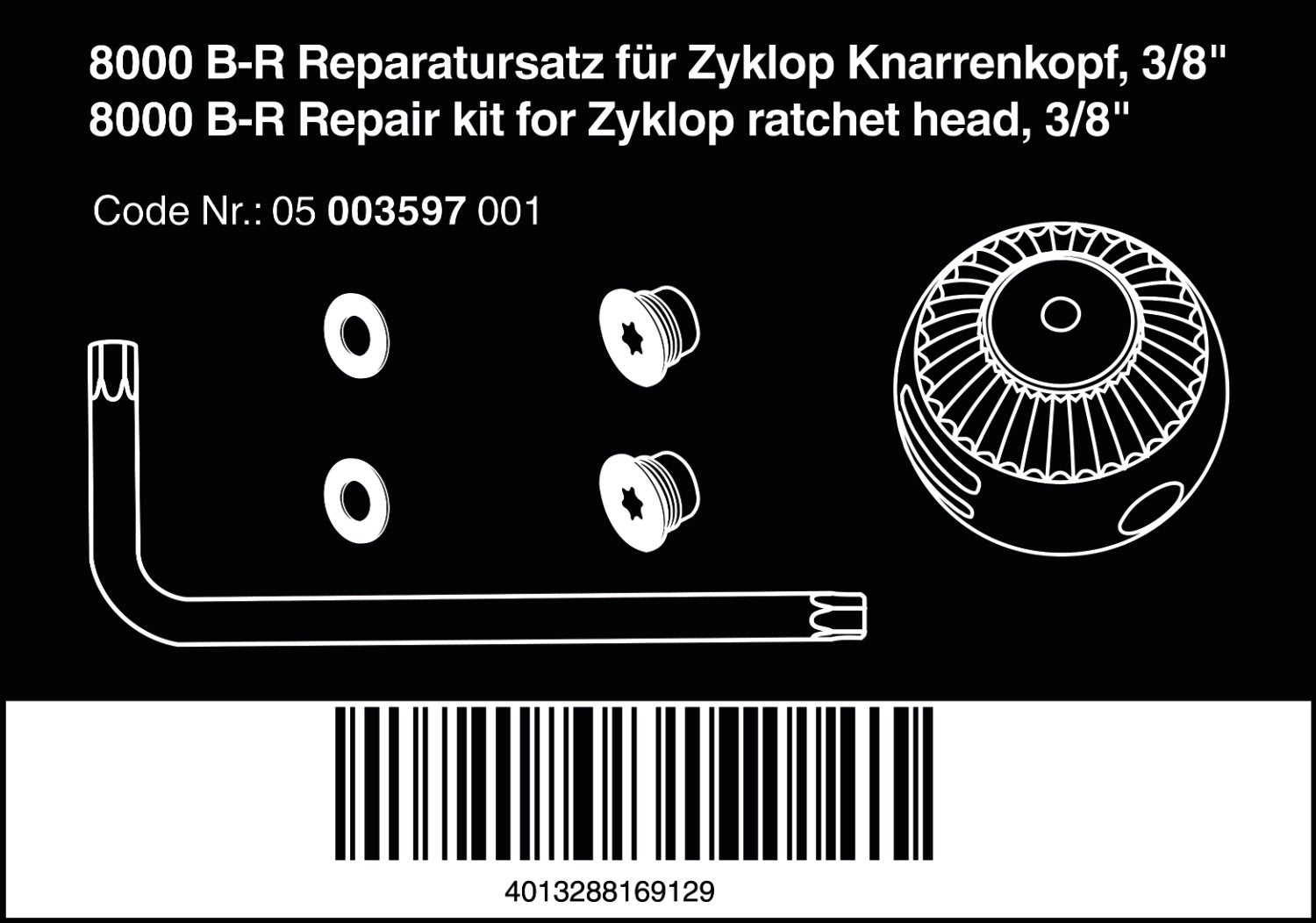 8000 B-R Repair-Kit Speed 3/8''