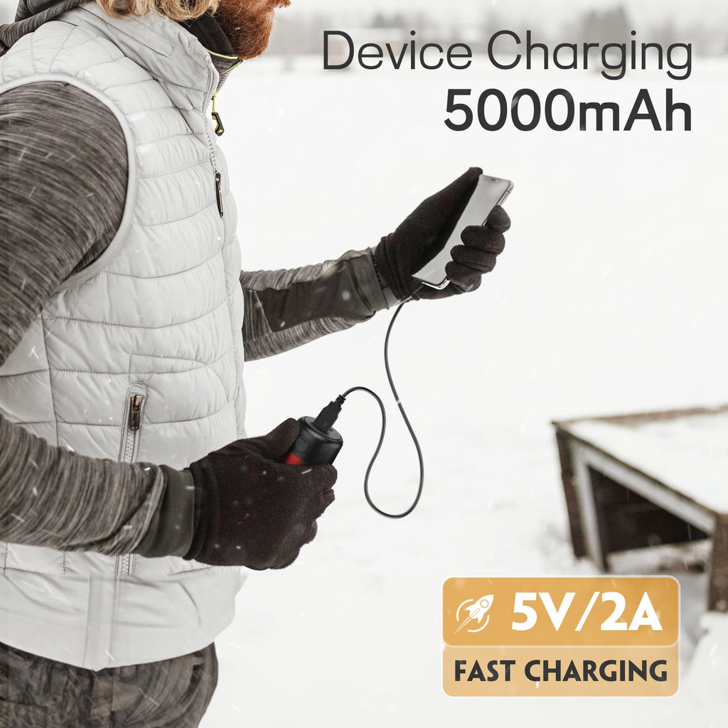 Zugm Rechargeable Hand Warmers, Electric Portable Hand Warmer, Split Usb-C, Cool Cute Stuff Gadgets, Camping/Travel Essentials &