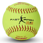 Champro Nfhs Leather Cover, Red Set (Optic Yellow, 12-Inch)