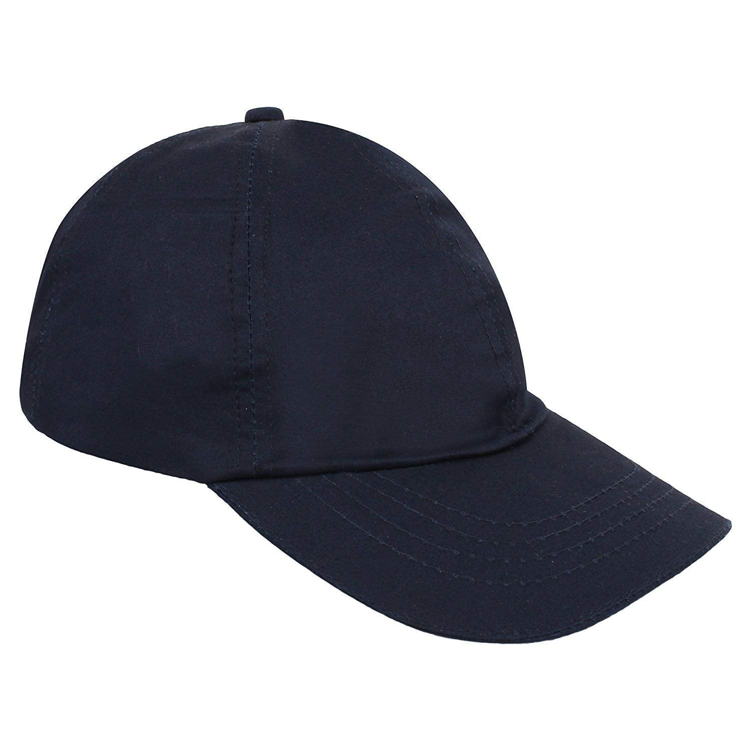 Zacharias MenS Adjustable Baseball Cotton Cap (Dark Blue) Free Size