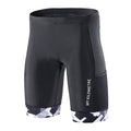 MY KILOMETRE Mens Triathlon Shorts with Adjustable Drawstring Easy Reach Leg Pockets Chamois for Long-Distance Tri Race (Black-W