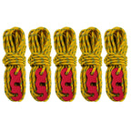 5 Pcs 13Ft Reflective Guyline With Tent Rope Tensioners High-Strength Tent Paracord Awning Aluminum Cord Adjuster Kit For Campin