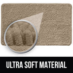 Kangaroo Luxury Chenille Bath Rug, 36X24, Extra Soft And Absorbent Shaggy Bathroom Rugs, Machine Wash Mat, Strong Underside, Plu