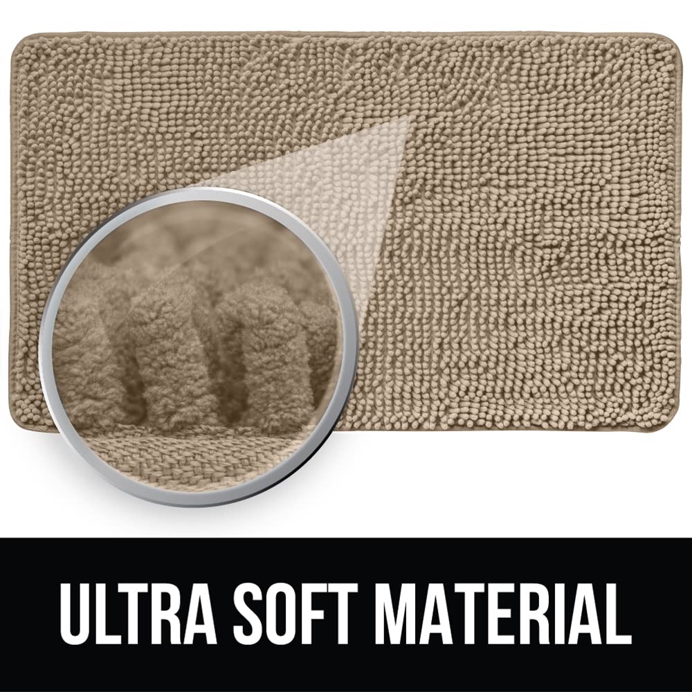 Kangaroo Luxury Chenille Bath Rug, 36X24, Extra Soft And Absorbent Shaggy Bathroom Rugs, Machine Wash Mat, Strong Underside, Plu