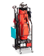 Fhxzh Golf Bag Storage Rack For Garage, Organizer Stand For Golf Accessories And Equipment, Golf Club, Shed, Basement