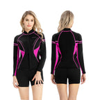 Goldfin Womens Wetsuit Top, 2Mm Neoprene Wetsuit Jacket Ladies Long Sleeve For Water Aerobics Diving Surfing Kayaking, X-Large