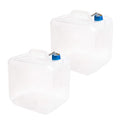 Cedilis 2 Pack 5.3 Gallon Collapsible Water Container With Spigot, Food Safe Water Storage Jug, Bpa-Free Camping Water Storage J