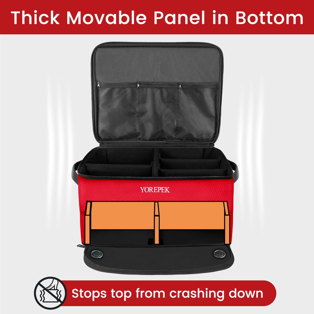 Yorepek 2 Layer Golf Trunk Organizer, Waterproof Car Golf Locker With Separate Ventilated Compartment For 2 Pair Shoes, Durable