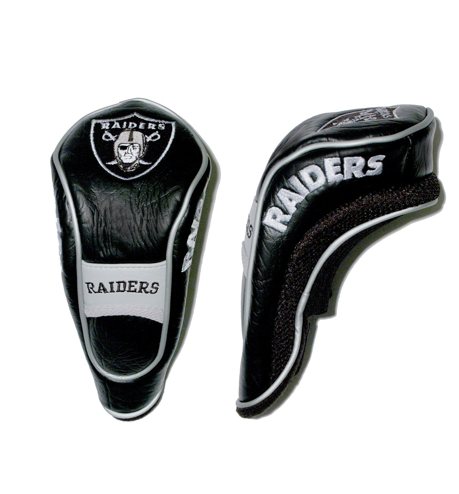Team Golf Nfl Las Vegas Raiders Hybrid Head Cover Hybrid Golf Club Headcover, Hook-And-Loop Closure, Velour Lined For Extra Club