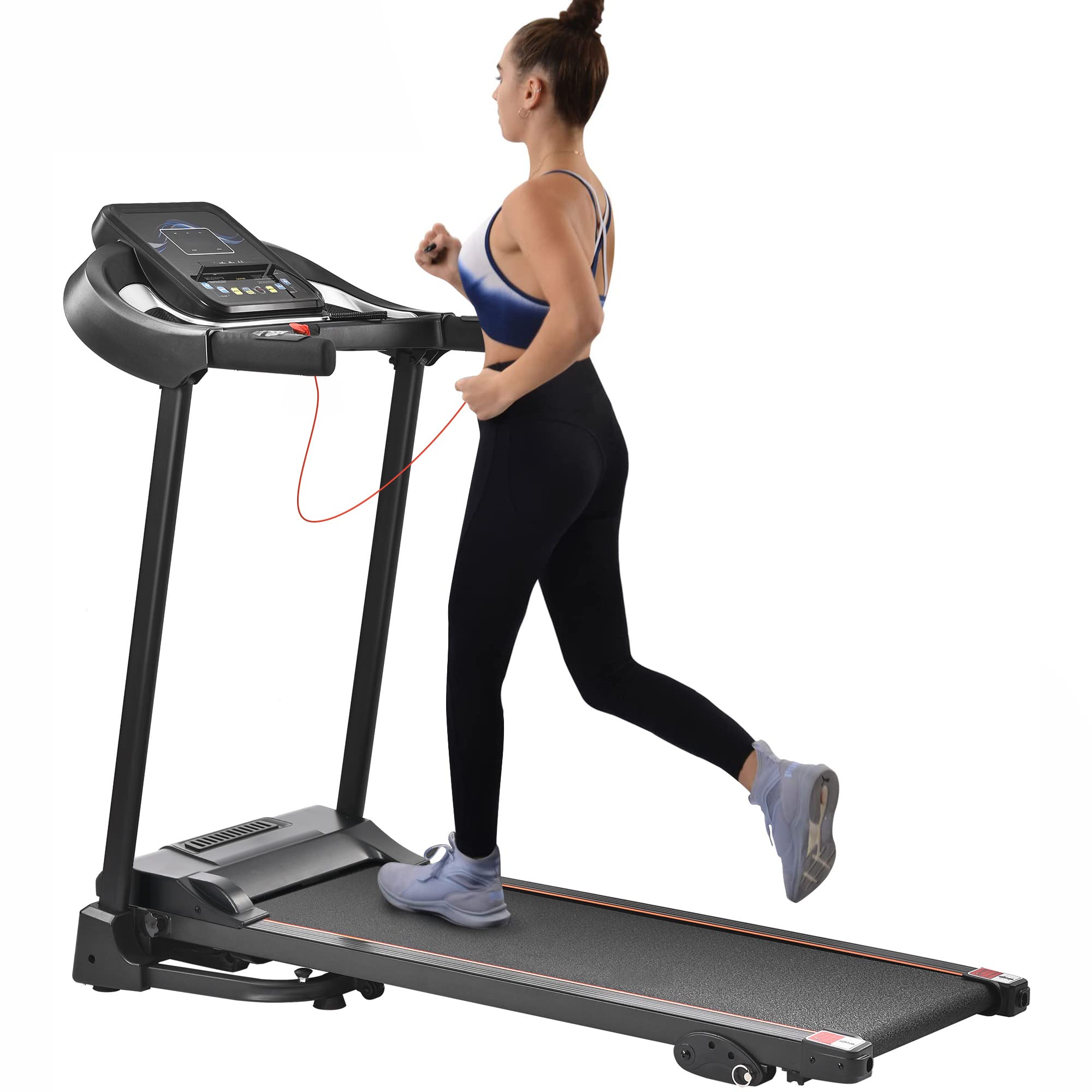 Merax Folding Electric Treadmill With Incline 2.5Hp Energy Saving 12 Preset Programs Running Walking Jogging Machine For Home Of