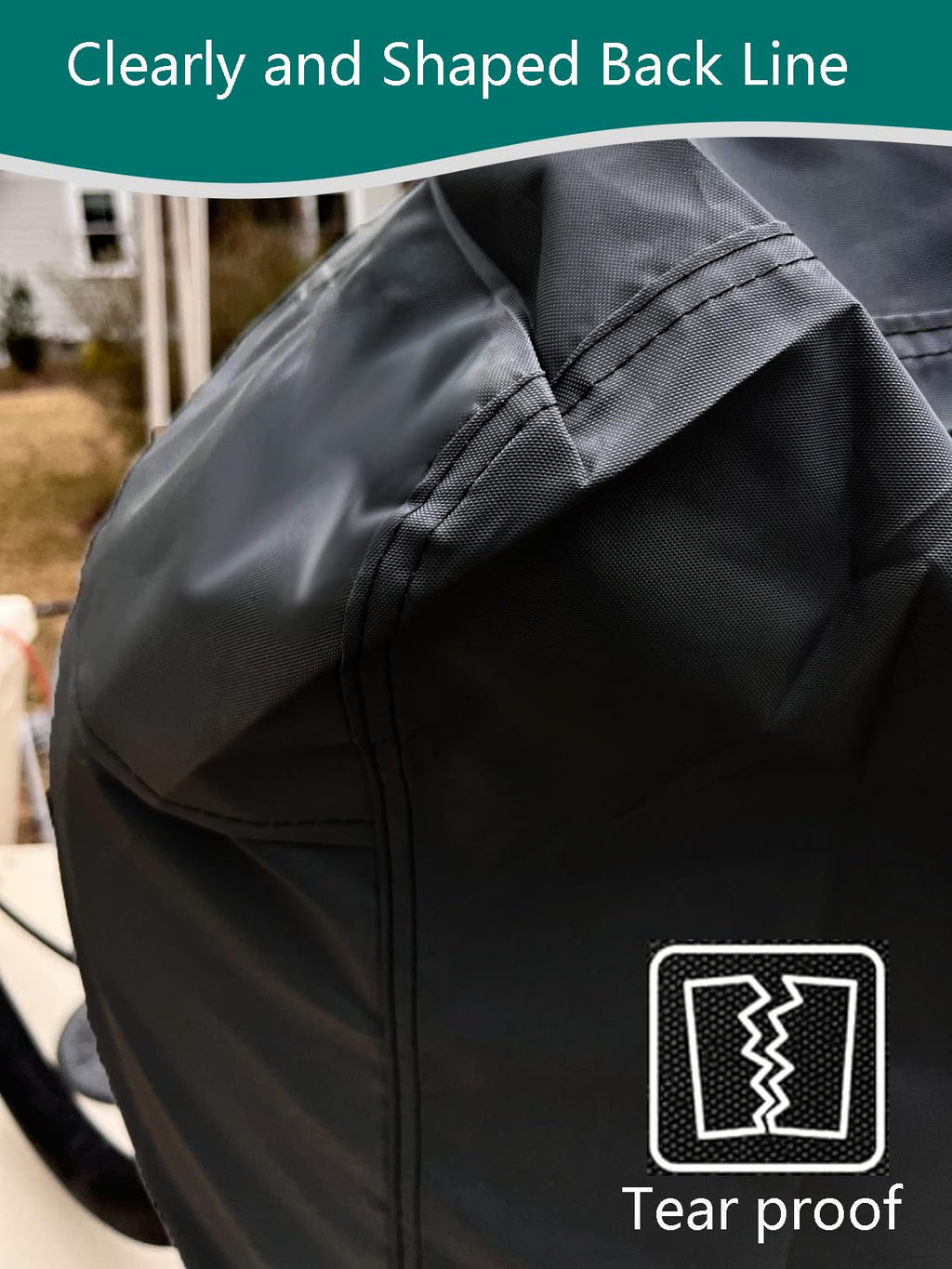 Flymei Full Boat Motor Cover, Outboard Engine Cover With 420D Heavy Duty Oxford Fabric Extra Pvc Coating, Water Resistant Boat M