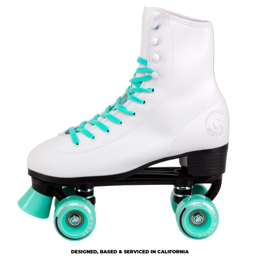 C Seven C7Skates Quad Roller Skates | Retro Design (Mint, Women'S 6 / Youth 5)