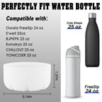 Vikizues 2Pcs Silicone Boot Compatible With Owala Water Bottle 24 Oz & S 'Well 25 Oz Water Bottle And More 25 Oz Stainless Steel