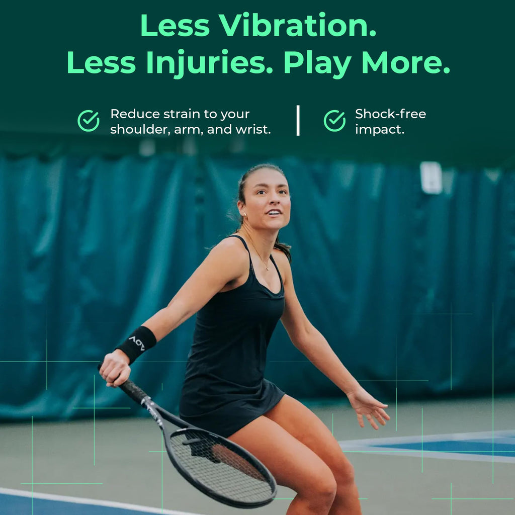 Adv Tennis Dampener With Custom Feel, Racket Shock Absorber To Reduce Vibration, Relieve Symptoms Of Injury, Stay On The Racket