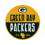 Rico Industries Nfl Football Green Bay Packers Classic Shape Cut Pennant - Home And Living Room D  Cor - Soft Felt Ez To Hang