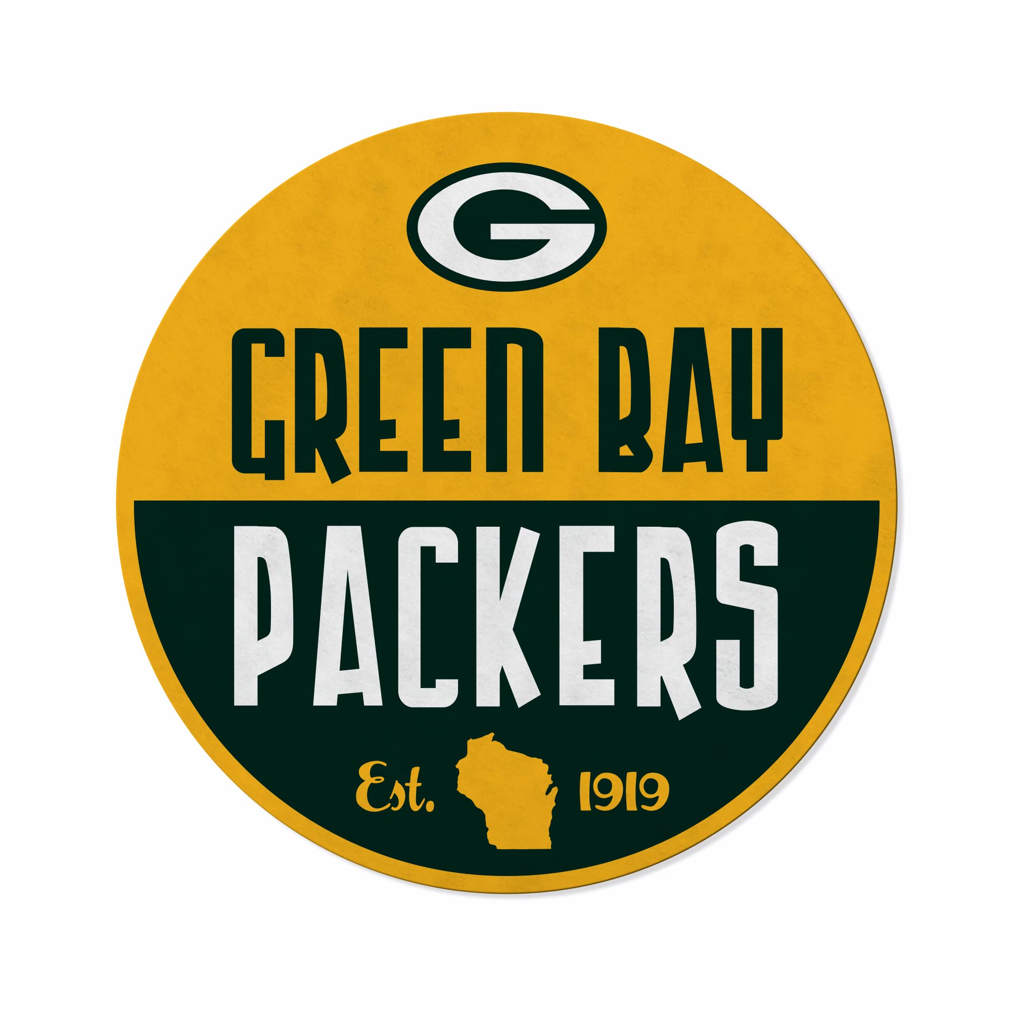 Rico Industries Nfl Football Green Bay Packers Classic Shape Cut Pennant - Home And Living Room D  Cor - Soft Felt Ez To Hang