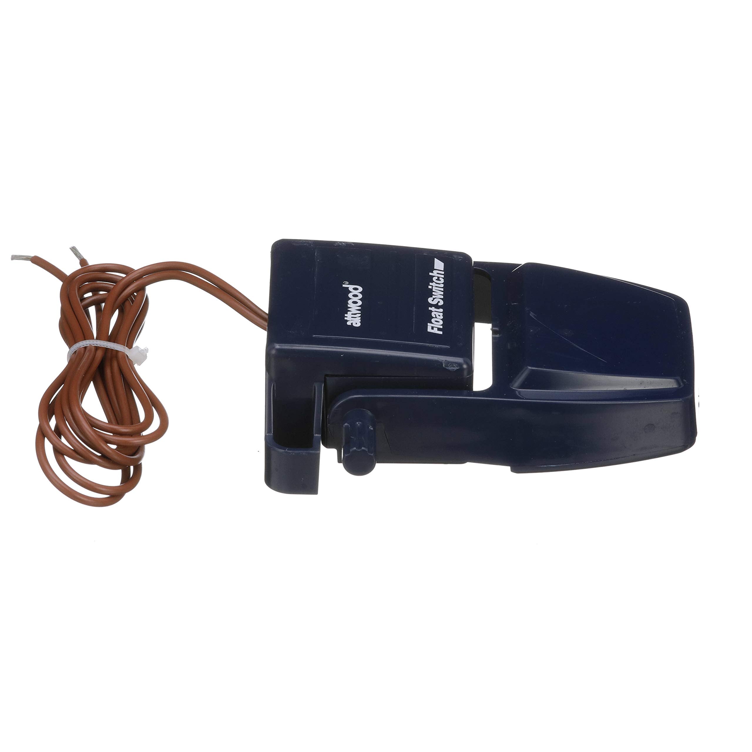 Attwood 4202-7 Float Switch, For Bilge Pump, 12- And 24-V Ce Rated, 36-Inch Wire, 4  Inches L X 3 7/8 Inches W X 1 3/8 Inches H