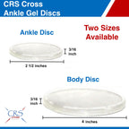 Crs Cross Ankle Gel Discs - 2 1/2 Inch Ankle Gel Pads. Cushion And Protection For Ice Skating, Hockey, Roller Skating, Inline, H